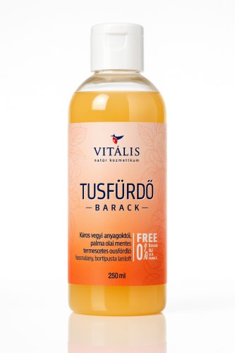 Természetes tusfürdő – Barack 250 ml