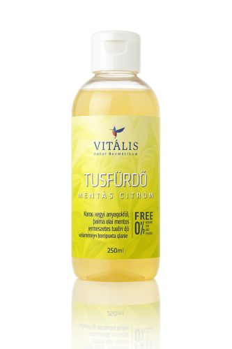 Természetes tusfürdő – Mentás citrom 250 ml Frissítő, élénkítő illatú tusfürdő